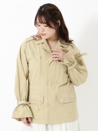 CHUBBY CURVY/チャビーカーヴィー CHUBBY CURVY スタッツツキミリタリーJK/507082968