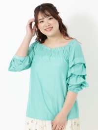 CHUBBY CURVY/チャビーカーヴィー CHUBBY CURVY タックスリーブBL/507084378