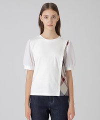 BLUE LABEL CRESTBRIDGE/コンパクトピマスムースコンビTシャツ/508378372