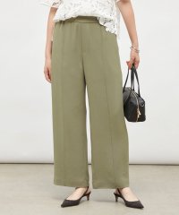 NOLLEY’S sophi/ウォッシャブルバックサテンジョーゼットワイドパンツ/508383998
