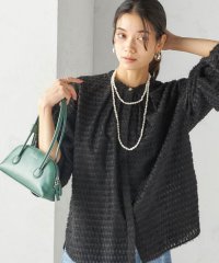 SHIPS WOMEN/《予約》〈手洗い可能〉シアー ジャカード 袖 シャーリング ブラウス/508419113