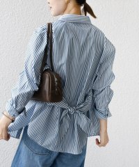 SHIPS WOMEN/《予約》【WEB限定】〈手洗い可能〉ストライプ 2WAY リボン シャツ/508419116