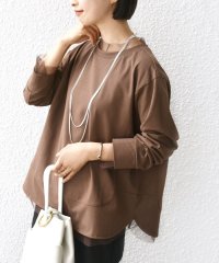 SHIPS WOMEN/《予約》【WEB限定】チュール コンビ ラウンド カットソー/508419121