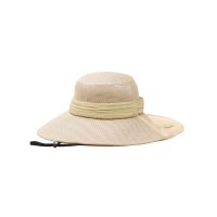 milsa/ミルサ milsa 帽子 レディース UVカット 大きい つば広 涼しい 軽量 軽い あご紐付き メッシュ生地 リボン 通気性 カジュアル 洗濯機で洗える 風飛/508419177