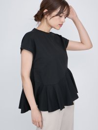 QUEENS COURT/クイーンズコート QUEENS COURT ペプラムフレンチスリーブプルオーバー≪手洗い可能≫/508419993