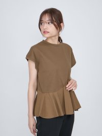 QUEENS COURT/クイーンズコート QUEENS COURT ペプラムフレンチスリーブプルオーバー≪手洗い可能≫/508419993