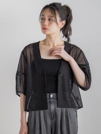 Droite Lautreamont/ドロワット ロートレアモン Droite lautreamont メッシュジャケット≪洗濯機で洗える≫/508419999