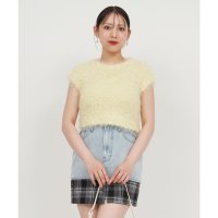 ROYAL PARTY/ロイヤルパーティー ROYAL PARTY ふわふわコンパクトニットトップス/508420081