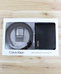 Calvin Klein/カルバン クライン Calvin Klein CK リバーシブルベルト 2つ折りレザー 財布 ギフトセット Gift Set 本革 二つ折りサイフ メンズ ブラ/508420092