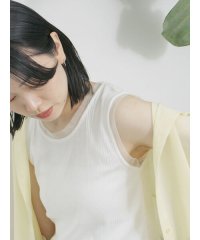 Samansa Mos2 blue/サマンサモスモス ブルー Samansa Mos2 blue チュール付リブタンク/508420199
