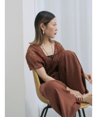 Samansa Mos2 blue/サマンサモスモス ブルー Samansa Mos2 blue 楊柳ガウチョパンツ/508420201