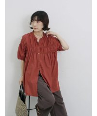 Samansa Mos2 blue/サマンサモスモス ブルー Samansa Mos2 blue シャーリングチュニック/508420202