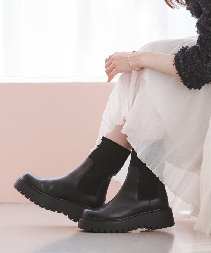 CORSO ROMA 9 コルソローマ　サイドゴアブーツ IENA plage イエナ CORSO ROMA 9/コルソローマ サイドゴアブーツ 24.5