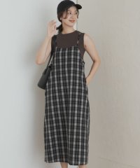 URBAN RESEARCH DOORS/チェックキャミワンピース/508421430