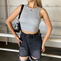 non-hedge/ノンヘッジ non－hedge シルバープレートリブタンクトップ/508421693