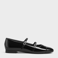 CHARLES & KEITH/パテント ダブルストラップメリージェーン/508421765