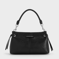 CHARLES & KEITH/Noane ノアン クリンクルエフェクトドロウストリングトップハンドルバッグ/508421769