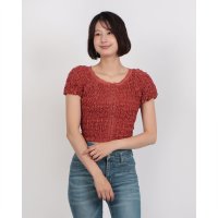 クラネ CLANE SHIRRING PUFF TOPS