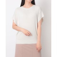 12Twelve Agenda/トゥエルブアジェンダ 12Twelve Agenda ボートネックフレンチスリーブゆるニットプルオーバー/508421838