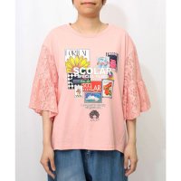 ScoLar/スカラー ScoLar アメリカンダイナー柄 接触冷感レース切替プルオーバー/508421886