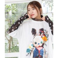 ScoLar/スカラー ScoLar ウサぬい柄レイヤード風 接触冷感チュニック/508421887