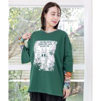 ScoLar/スカラー ScoLar おばけウサギのひび割れ箔プリント 接触冷感Tシャツ/508421889