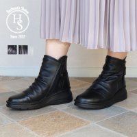 HS/エイチエス HS 4E レザー 厚底 ショートブーツ/507474173