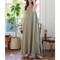 KOBE LETTUCE/コウベレタス KOBE LETTUCE [ M L 汗じみ防止＆UVカット ] カップ付きノースリーブワンピース [E3519]/508274876