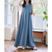 KOBE LETTUCE/コウベレタス KOBE LETTUCE [ M L 汗じみ防止＆UVカット ] カップ付きノースリーブワンピース [E3519]/508274876