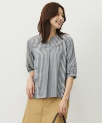 J.PRESS LADIES（LARGE SIZE）/【洗える】ウォッシャブルキュプラツイル キーネック ブラウス/508353741
