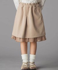 BeBe Petits Pois Vert/センタープリーツラメオーガンジー切り替えスカート(100~160cm)/508399675
