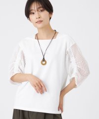 エヴェックス バイ クリツィア　Lサイズ/【L】【ウォッシャブル】メッシュコンビカットソー/508414867