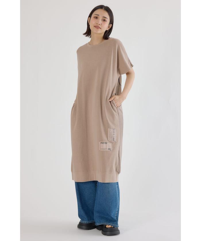Lodge - 希少 ロッジ ワッフルアイロン ビンテージ loddge 2way ワッフルコンビカットロングワンピース(508419026
