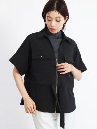 FENNEL/フェンネル FENNEL ウエストギャザーサファリシャツ/508422534