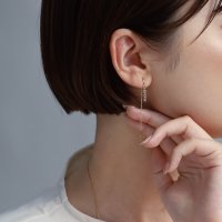 Noelmarket/ノエルマーケット Noelmarket ピアス 金属アレルギー つけっぱなし おしゃれなチェーンピアス 星 月 ニッケルフリー キャッチレス/508422682