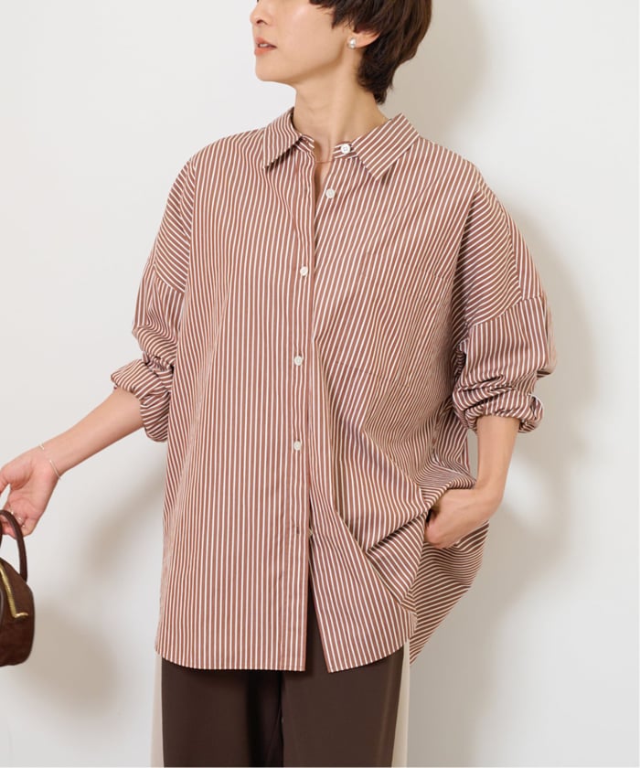 JOURNAL STANDARD - ジャーナルスタンダード . ストライプ コットン シャツ ブラウス JOURNAL STANDARD（ジャーナルスタンダード）の「コットン