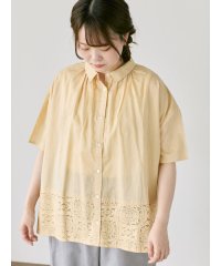 Samansa Mos2/サマンサ モスモス Samansa Mos2 インド裾レースシャツ/508423410