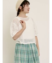 Samansa Mos2/サマンサ モスモス Samansa Mos2 前後2WAYメッシュレースカーディガン/508423411