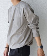 SHIPS any MEN/SHIPS any: SORONA(R) ストレッチ ジャージー スピンドル ポケット Tシャツ (ロンT)◆/508423881
