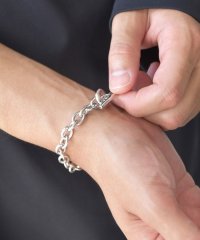 SHIPS any MEN/SHIPS any: 7mm シルバー プレーティング ブレスレット◆/508423884