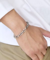 SHIPS any MEN/SHIPS any: 7mm シルバー プレーティング ブレスレット◆/508423884