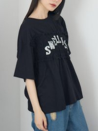 RETRO GIRL/レトロガール RETRO GIRL シャーリング切替TEE/508423951