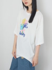 RETRO GIRL/レトロガール RETRO GIRL 花刺繍BIGTEE/508423953