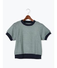 Te chichi TERRASSE/テチチ テラス Te chichi TERRASSE シアーボーダー半袖プルオーバー/508423968