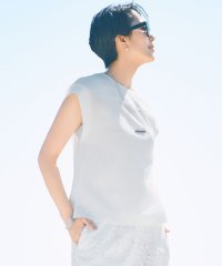 JIYU-KU(LARGE SIZE)/【カタログ掲載・洗える】リネンサッカーコンビブロッキング カットソー/508424933