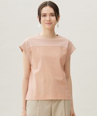 JIYU-KU(LARGE SIZE)/【カタログ掲載・洗える】リネンサッカーコンビブロッキング カットソー/508424933