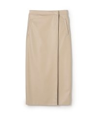 Ballsey/レザーライククロス ラップマキシスカート/508425230