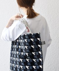 SHIPS any WOMEN/《予約》【SHIPS any別注】BINDU: ジャカード 千鳥 トート バッグ/508425244