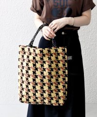 SHIPS any WOMEN/《予約》【SHIPS any別注】BINDU: ジャカード 千鳥 トート バッグ/508425244