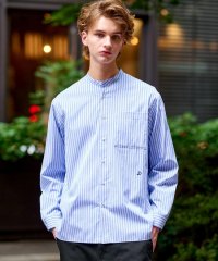 DRESSTERIOR/ドレステリア DRESSTERIOR ストライプバンドカラーシャツ/508425320